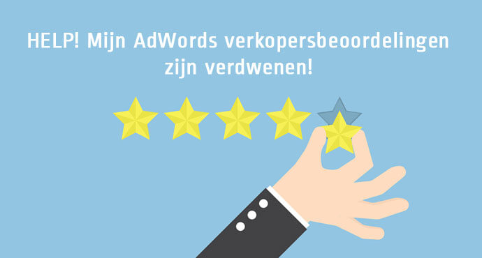 Google AdWords verkopersbeoordelingen zijn verdwenen