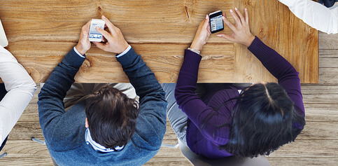 Group of Business People Using Digital Devices