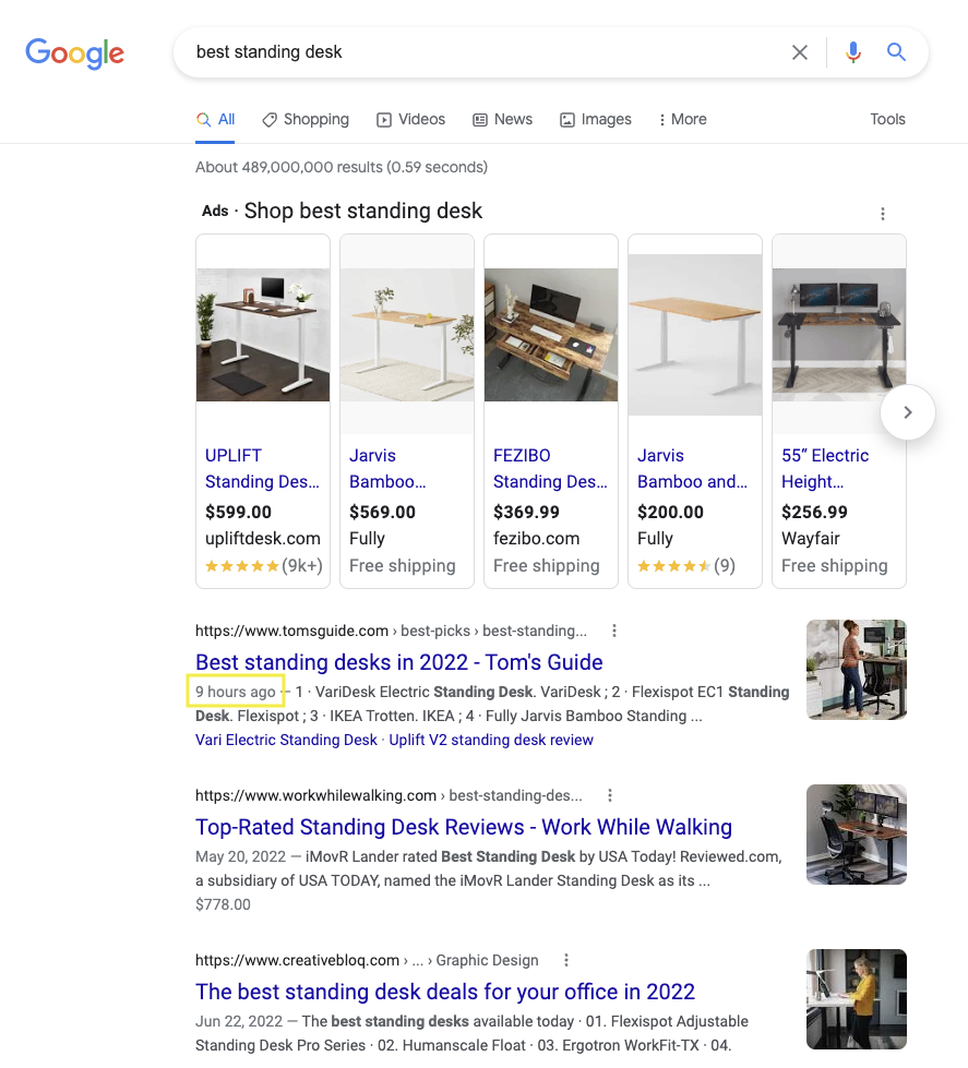 best-product-review-serp-example